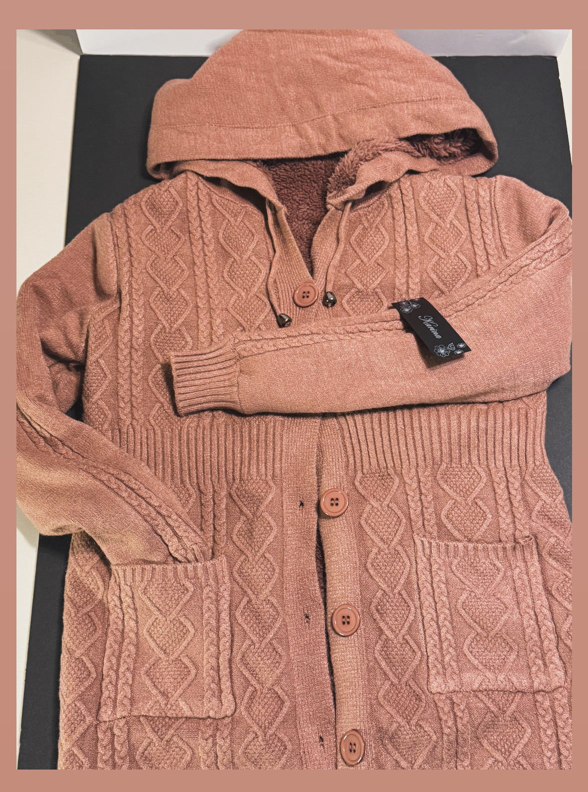 Cardigan con Capucha