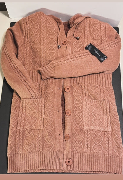 Cardigan con Capucha