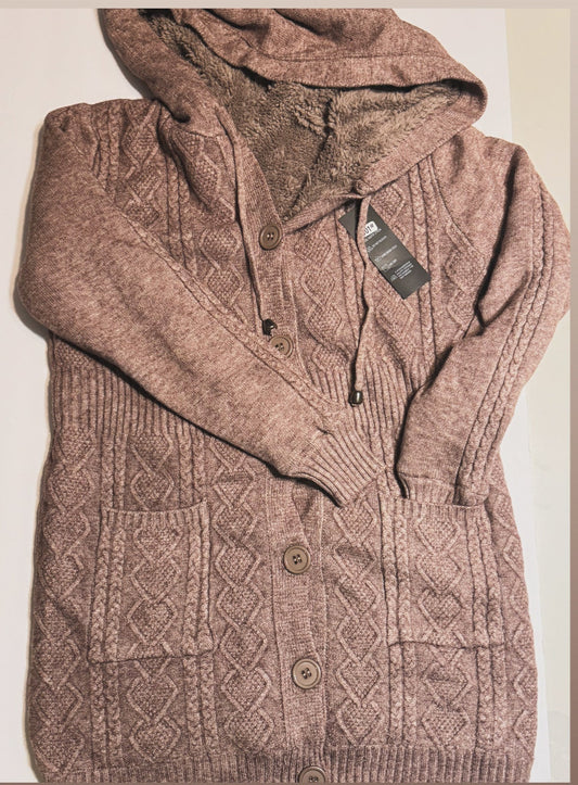 Cardigan con Capucha