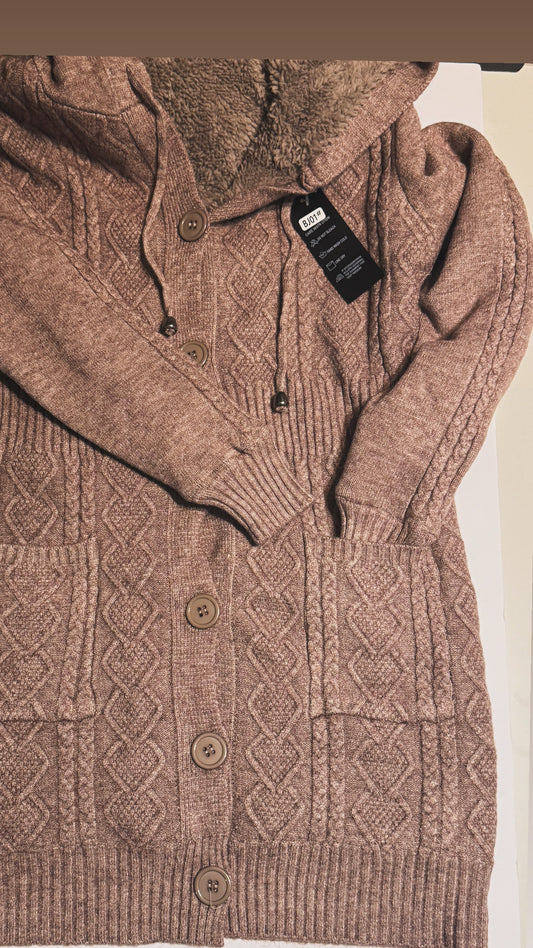 Cardigan con Capucha