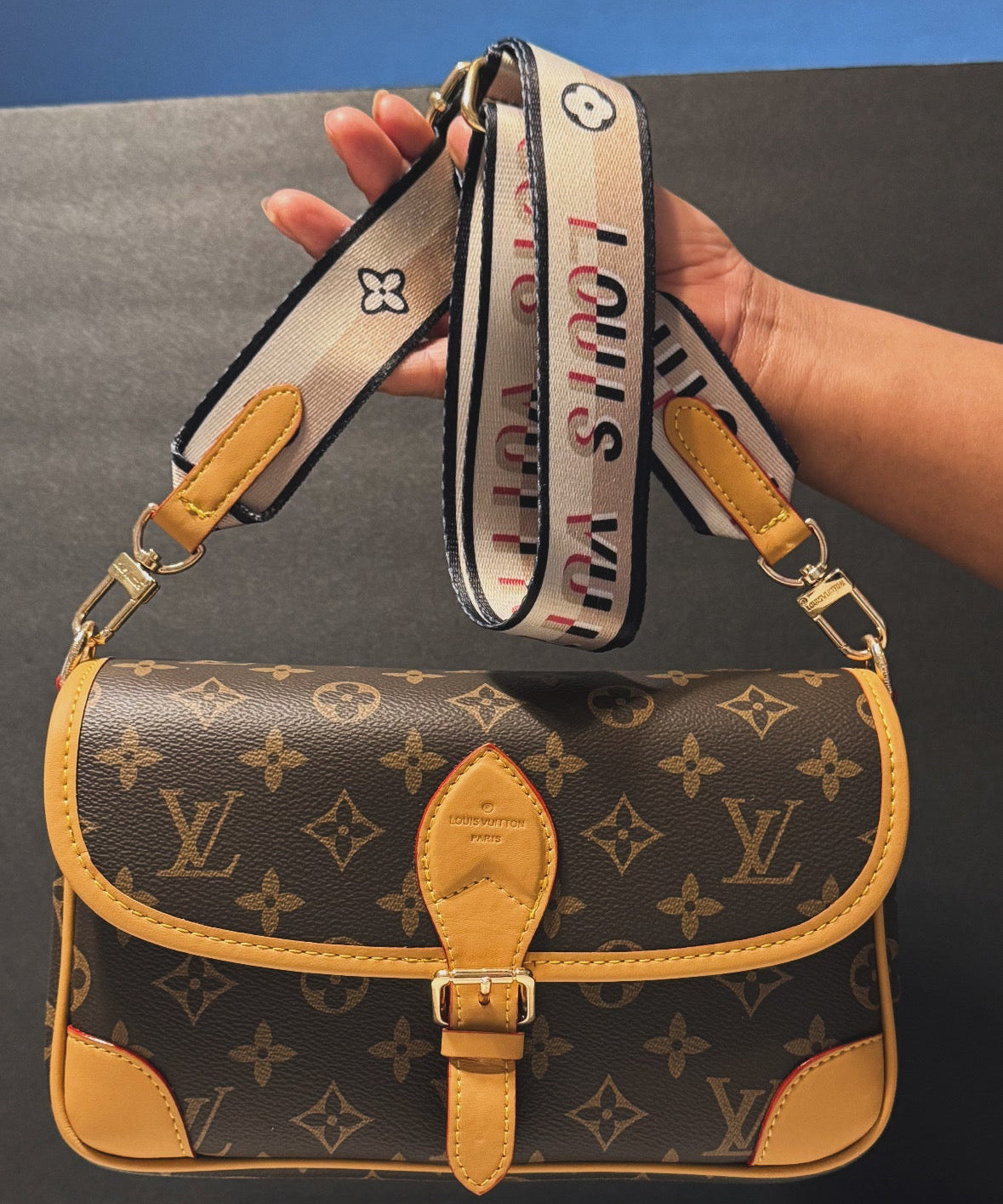 Bolsa inspirada por Louis Vuitton
